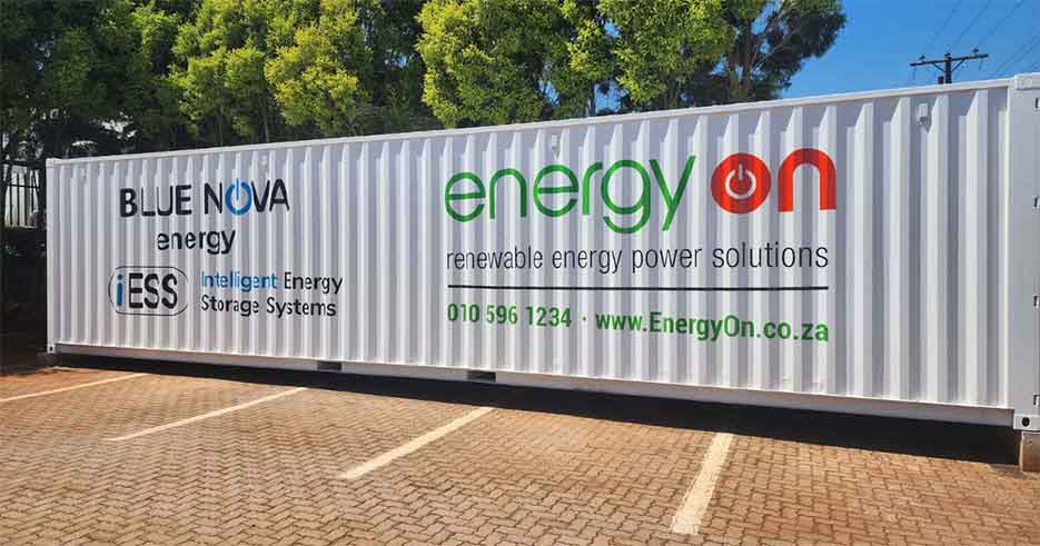 EnergyOn battery storage system container