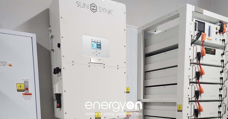A hybrid energy system installation done by EnergyOn